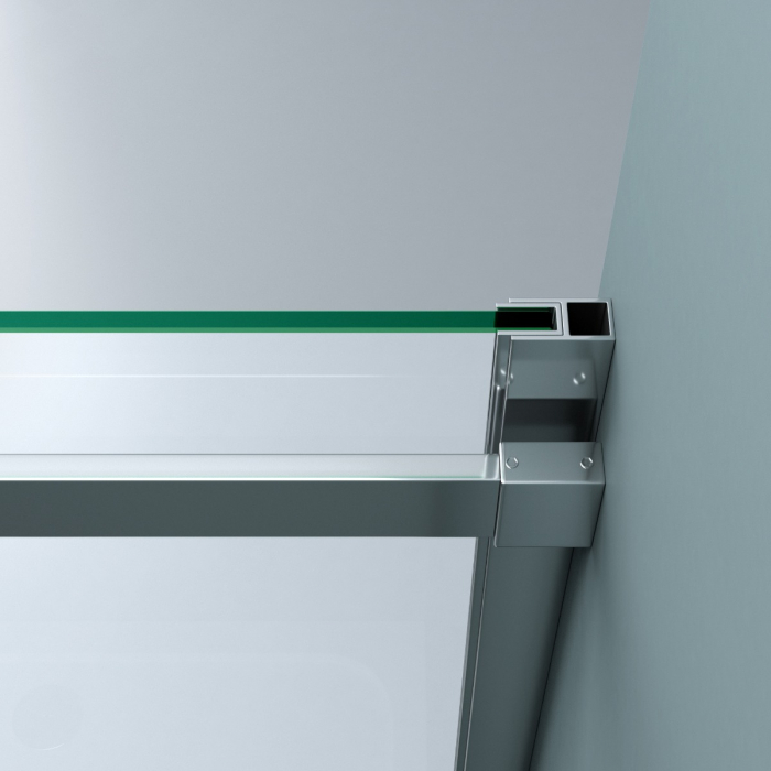 Usa dus Astra T04, 100-160 cm, crom, glisanta, sticla securizata 8 mm transparenta [9]