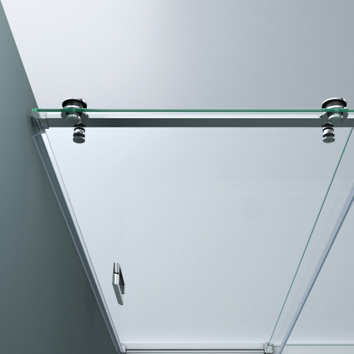 Usa dus Astra T04, 100-160 cm, crom, glisanta, sticla securizata 8 mm transparenta [6]