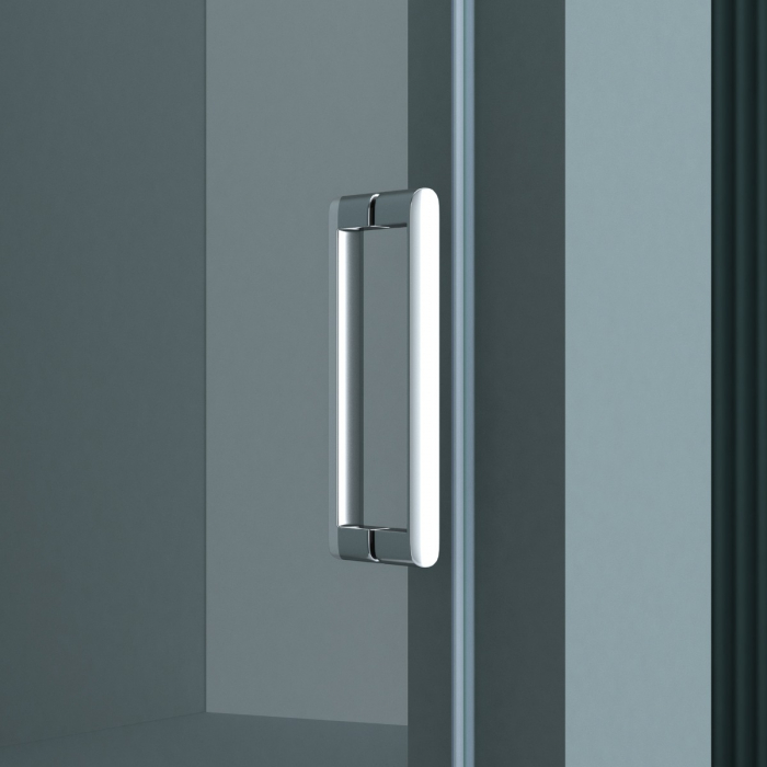 Usa dus Astra T04, 100-160 cm, crom, glisanta, sticla securizata 8 mm transparenta [7]