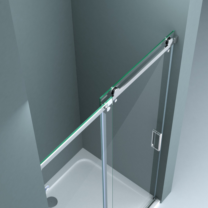 Usa dus Astra T04-2, 100-150 cm, crom, glisanta, sticla securizata 8 mm transparenta [5]
