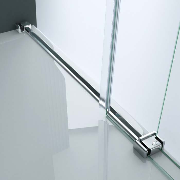 Usa dus Astra T04-2, 100-150 cm, crom, glisanta, sticla securizata 8 mm transparenta [8]