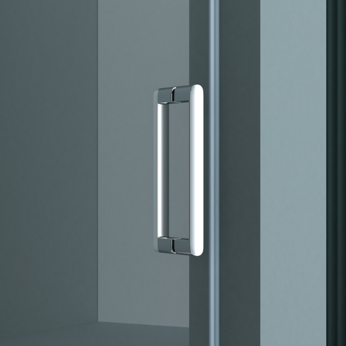 Usa dus Astra T04-2, 100-150 cm, crom, glisanta, sticla securizata 8 mm transparenta [7]