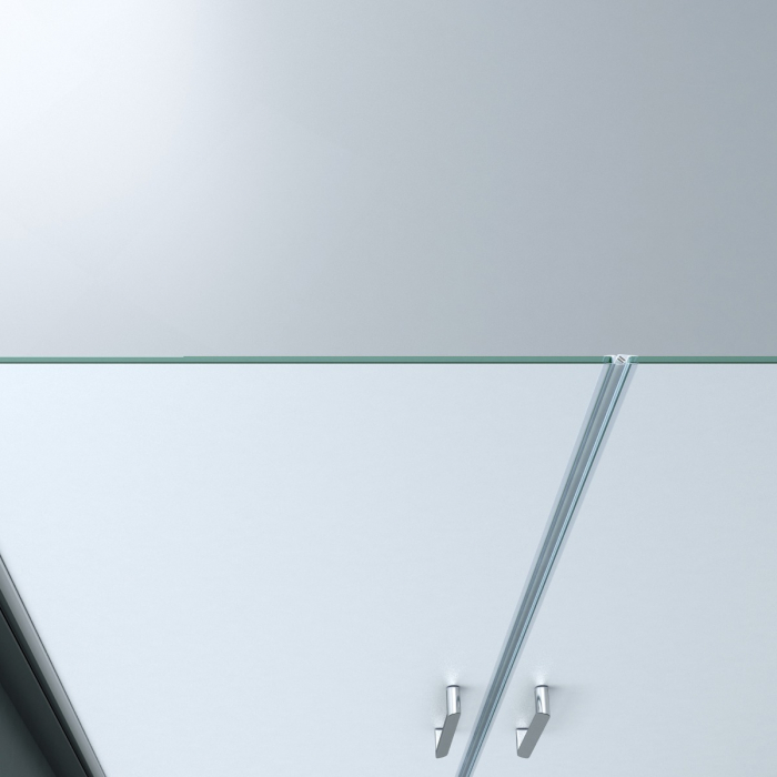 Usa dus Astra T24VS, 80-140 cm, crom, batanta, sticla securizata 6 mm sablata [8]