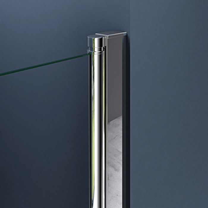 Usa dus Astra T26, 70-100 cm, crom, pliabila, stanga sau dreapta, sticla securizata 6 mm transparenta [7]