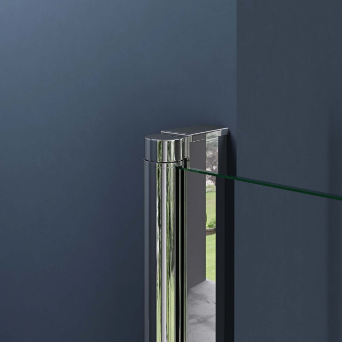 Usa dus Astra T26, 70-100 cm, crom, pliabila, stanga sau dreapta, sticla securizata 6 mm transparenta [10]