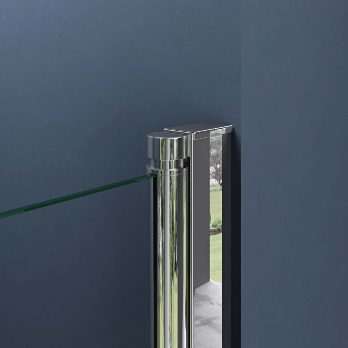 Usa dus Astra T26, 70-100 cm, crom, pliabila, stanga sau dreapta, sticla securizata 6 mm transparenta [11]