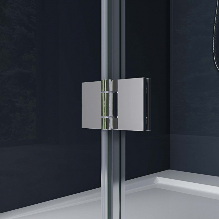 Usa dus Astra T26, 70-100 cm, crom, pliabila, stanga sau dreapta, sticla securizata 6 mm transparenta [4]