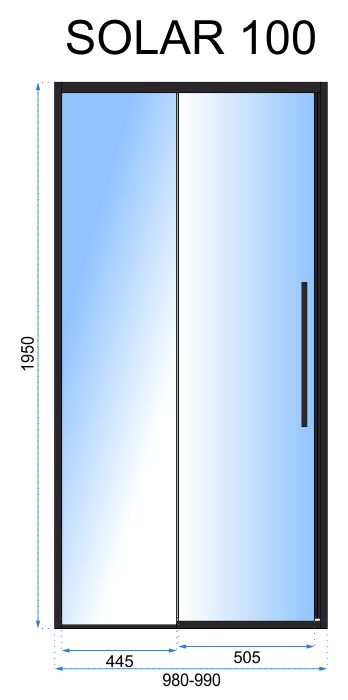 Usa dus Solar Black, glisanta, negru [5]