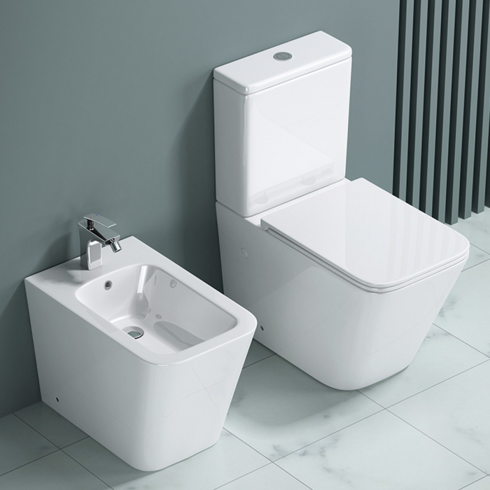 Vas bideu Astra-D112 alb 550x360x410mm, montaj pe podea, ceramic cu preaplin [6]