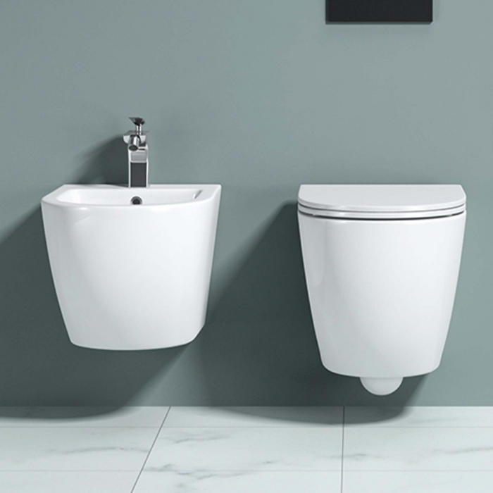 Vas bideu Astra-D179 alb 485x360x320mm, suspendabil, ceramic cu preaplin [4]