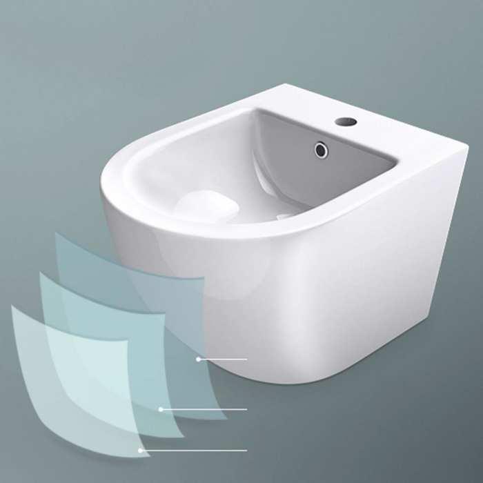 Vas bideu Astra-D179 alb 485x360x320mm, suspendabil, ceramic cu preaplin [3]