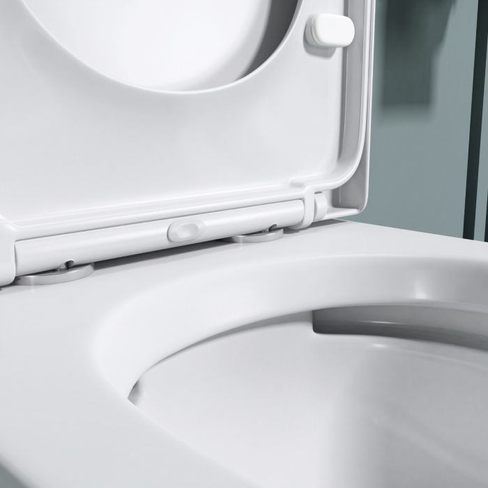 Vas WC Astra-106 suspendabil, Rimless, Softclose, alb [8]