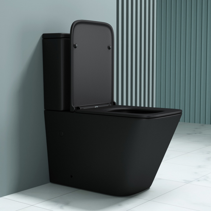 Vas WC Astra-112T, negru mat, montaj pe podea, cu rezervor complet și SoftClose [3]