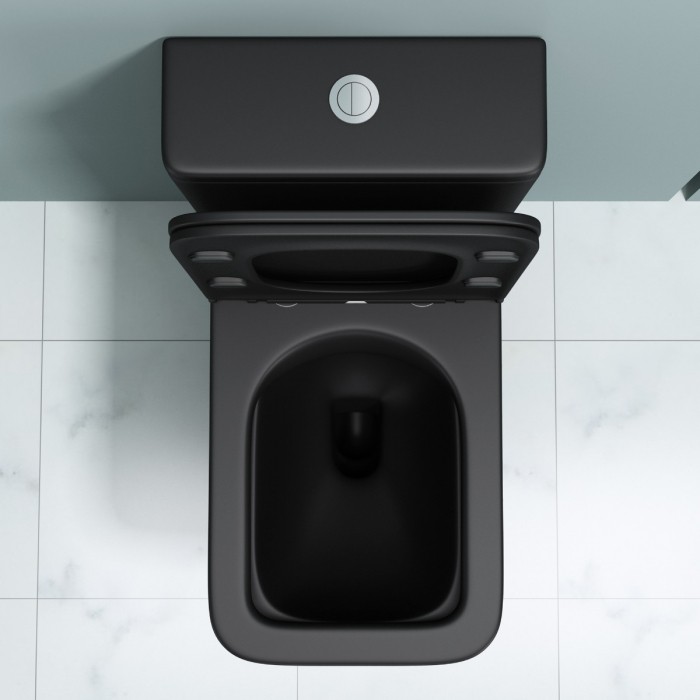 Vas WC Astra-112T, negru mat, montaj pe podea, cu rezervor complet și SoftClose [5]