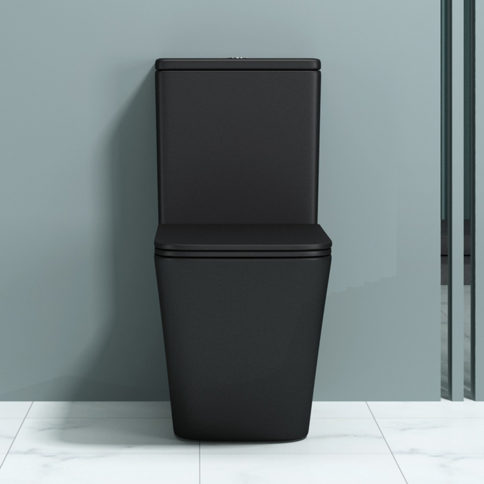 Vas WC Astra-112T, negru mat, montaj pe podea, cu rezervor complet și SoftClose [2]