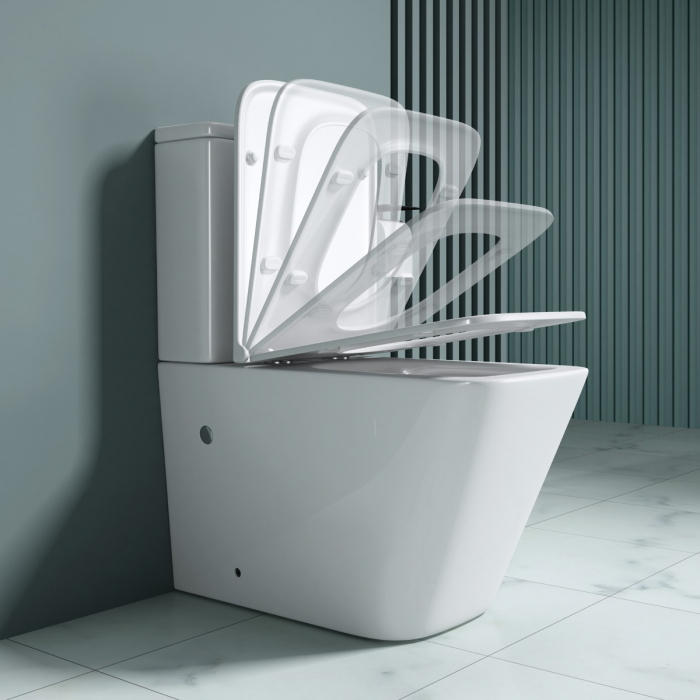 Vas WC Astra-112T, Rimless, cu rezervor, montaj pe podea, SoftClose [3]