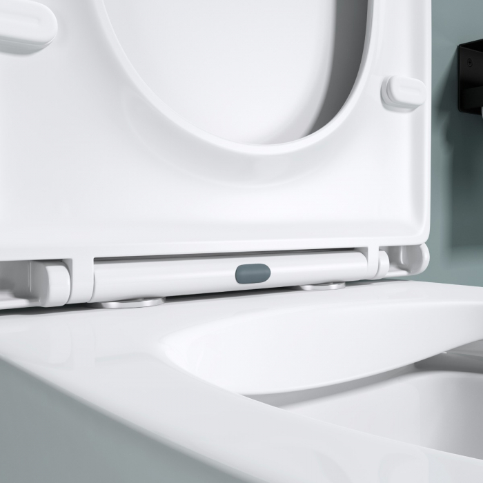 Vas WC Astra-179A suspendabil, Rimless, Softclose, alb [8]