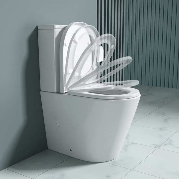 Vas WC Astra-179TA, Rimless, cu rezervor, montaj pe podea, SoftClose [3]