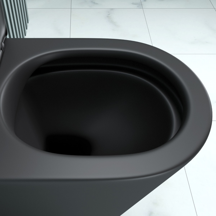 Vas WC Astra-A108 suspendabil, Rimless, Softclose, negru [4]