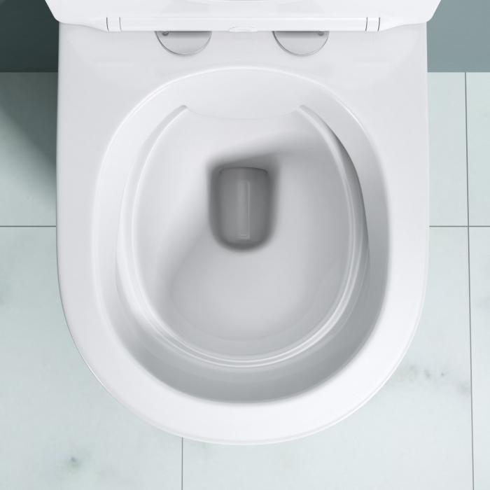 Vas WC Astra-A108short suspendabil, Rimless, Softclose, alb [7]