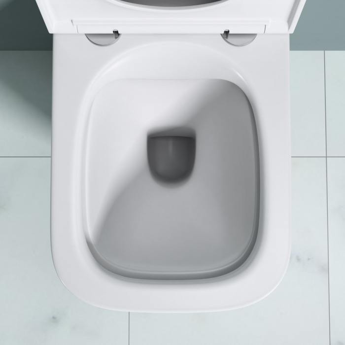 Vas WC Astra-A112 suspendabil, Rimless, Softclose, alb [8]