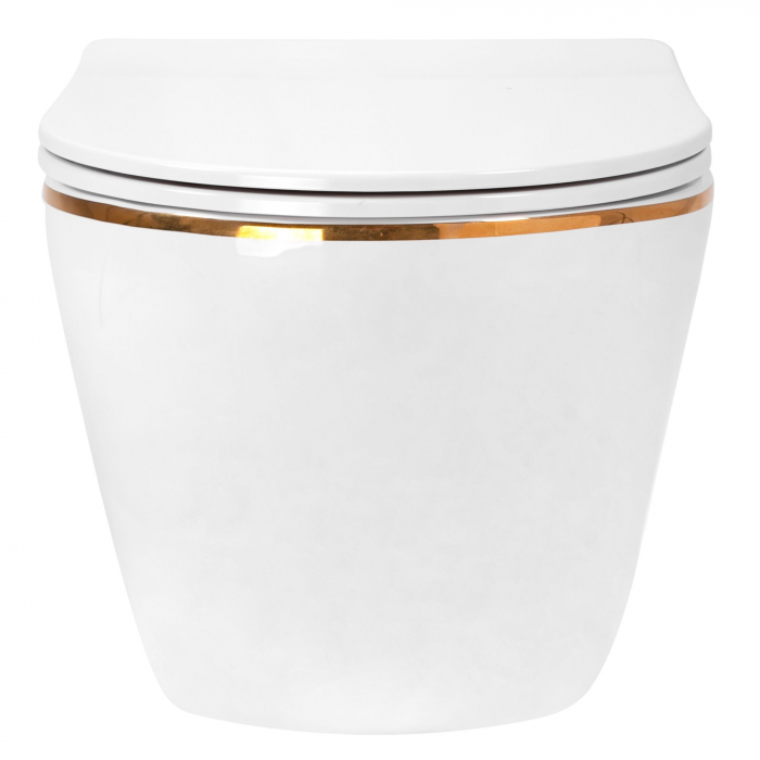 Vas WC Carlo white Mini Flat Gold Edge [2]