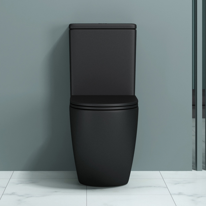 Vas WC Stand179T-nou, montaj pe podea, negru mat, cu rezervor complet și SoftClose [2]