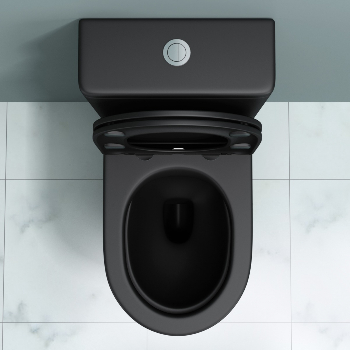Vas WC Stand179T-nou, montaj pe podea, negru mat, cu rezervor complet și SoftClose [3]