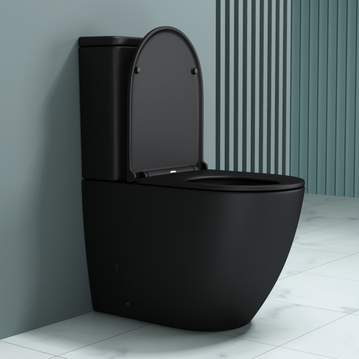 Vas WC Stand179T-nou, montaj pe podea, negru mat, cu rezervor complet și SoftClose [4]