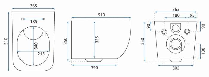Vas WC MARTIN SLIM RIMLESS DUROPLAST [10]