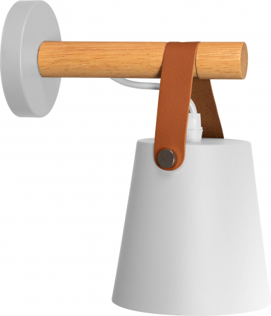 Aplice - Aplica de perete din metal cu o curea alba APP467-1W