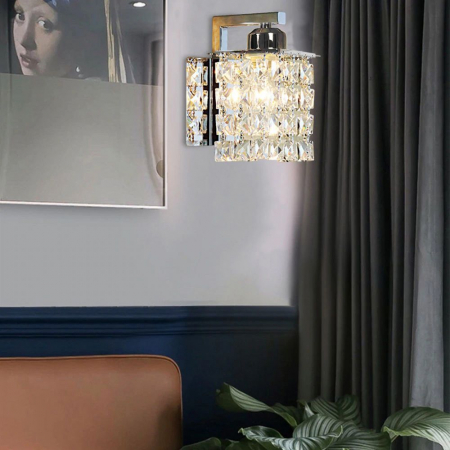 Aplica de perete metal cristal crom  APP543-1W [3]