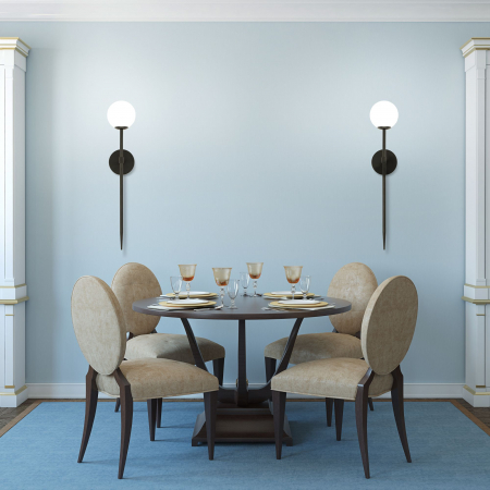 Aplica de perete neagra moderna 52cm APP577-1W [4]