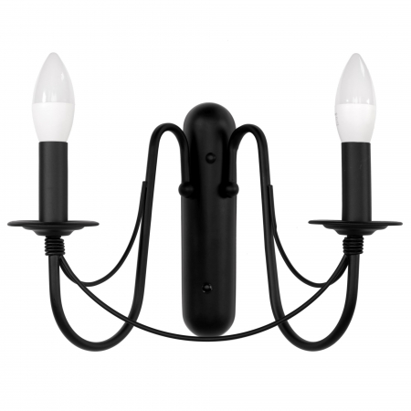 Aplice - Aplica de perete Rustica Clasica Neagra APP646-2W