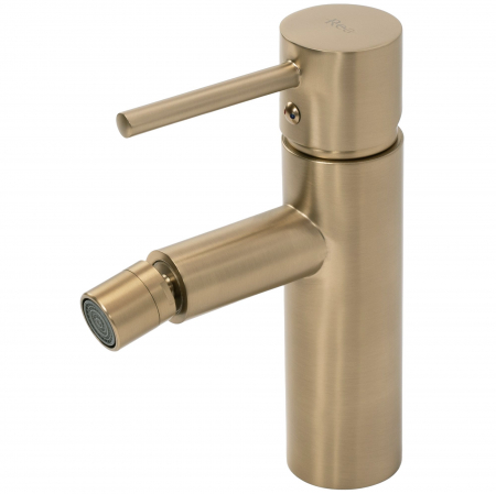 Baterie Bideu Tess L. Gold Brush, montaj pe bideu, alama, auriu [2]