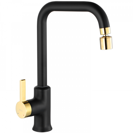 Baterii bucătărie - Baterie bucătărie Polo Black Gold