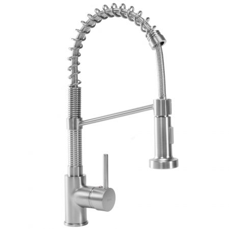 Baterii bucătărie - Baterie bucătărie Spring Nickel Brush INOX