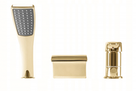 Baterie cada Auriu Riven Gold, montaj de cada, alama, auriu [1]