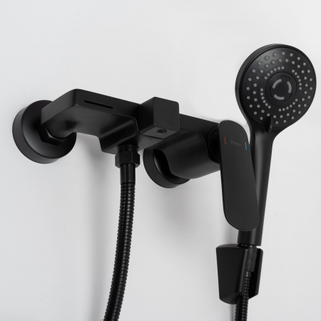 Baterie cada Berg Black, montaj pe perete, alama, negru [2]