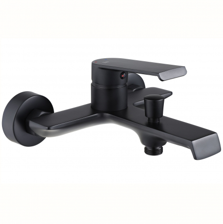 Baterie cada Hass Black, montaj pe perete, alama, negru, perlator aer [1]