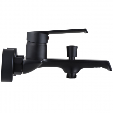 Baterie cada Hass Black, montaj pe perete, alama, negru, perlator aer [2]