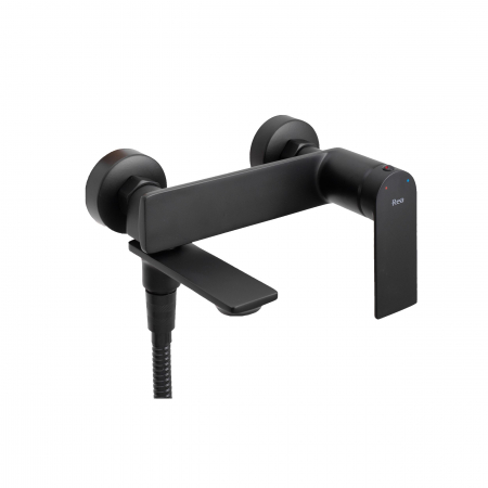 Baterie cada Storm Black, montaj pe perete, alama, negru, perlator aer [1]