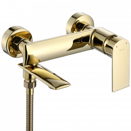 Baterie cada Veneta Gold, montaj pe perete, alama, auriu [1]