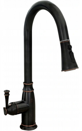 Baterii bucătărie - Baterie de bucatarie Deco Old Black inalta