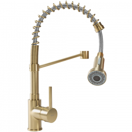 Baterie de bucătărie Spring Auriu [1]