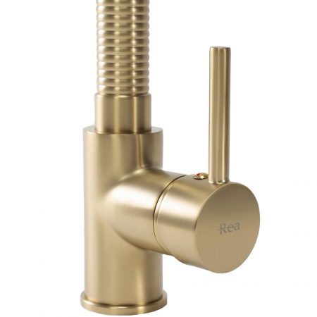 Baterie de bucătărie Spring Auriu [3]