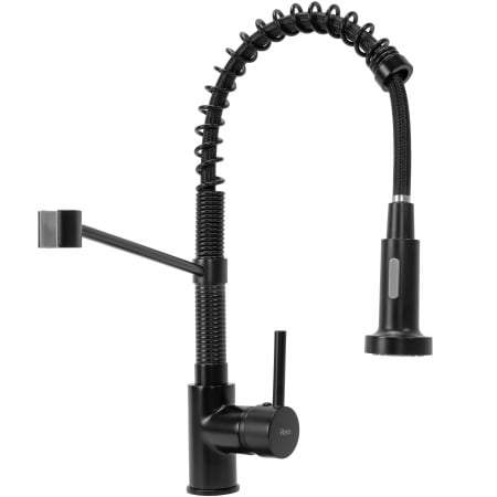 Baterie de bucătărie Spring negru black Dus flexibil [4]