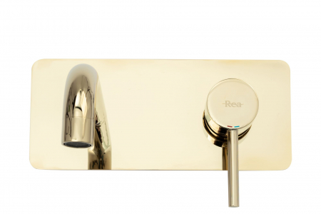 Baterie incastrata Aurie Viva Gold + Box, montaj pe perete, alama, auriu [1]