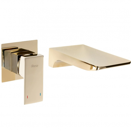 Baterii Lavoar - Baterie incastrata Auriu Mason Gold, montaj incastrat, alama, auriu
