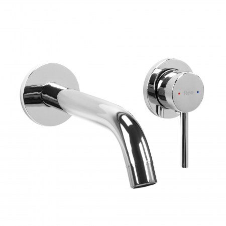 Baterie incastrata Owen Chrome + Box, montaj pe perete sau incastrat, alama, crom, perlator aer [1]